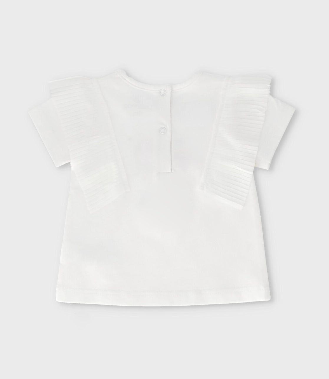 Polera manga corta bebé vuelos crudo Limonada-1