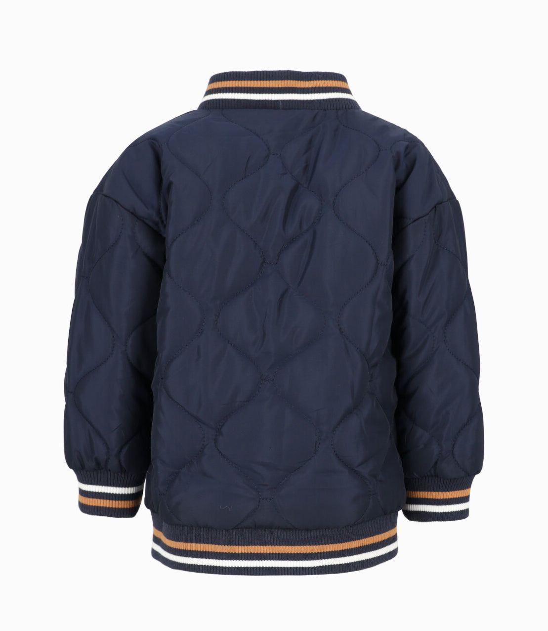 Chaqueta bebés bomber azul marino Black and Blue-2