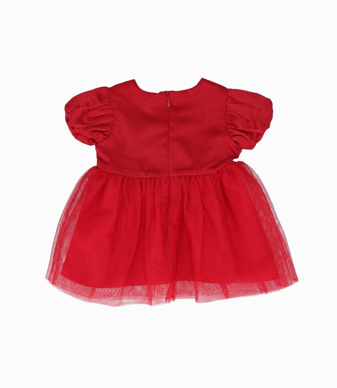 Conjunto recién nacida con tul rojo Limonada-2