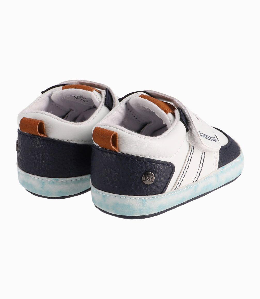 Zapatilla Recien Nacido Bicolor Black And Blue Azul-5