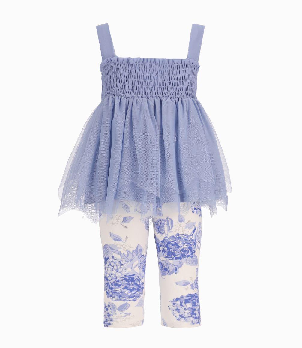 Conjunto Bebé De Vestido Y Calzas-1