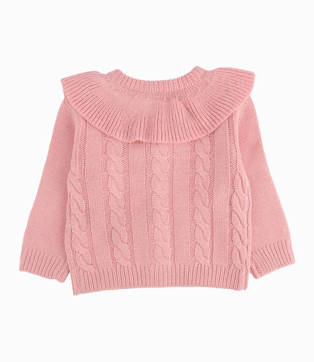 Chaleco Recién Nacida Trenzado 4 Kids Rosado-1