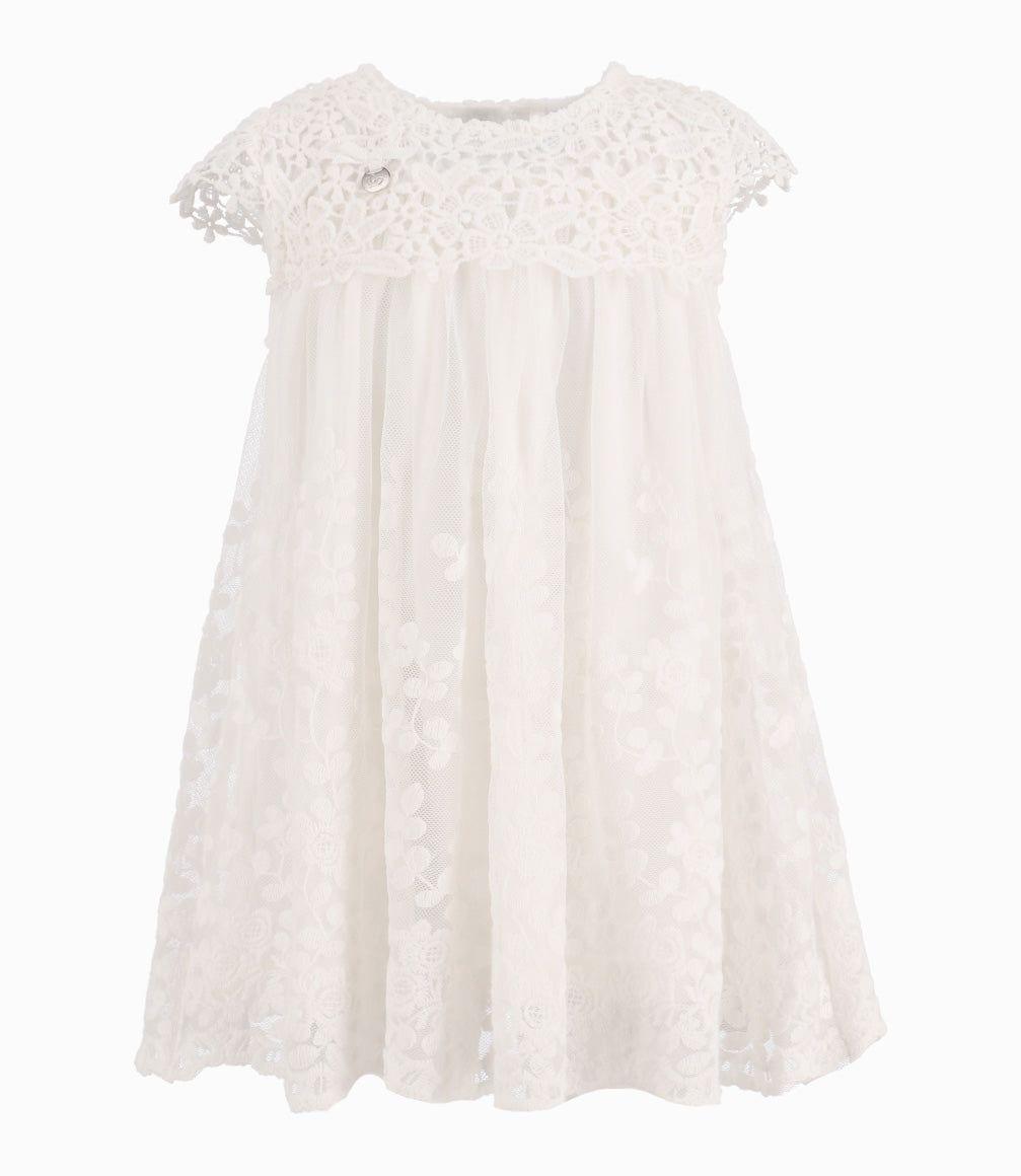 Vestido Bebé Ocasión Formal Blanco-4