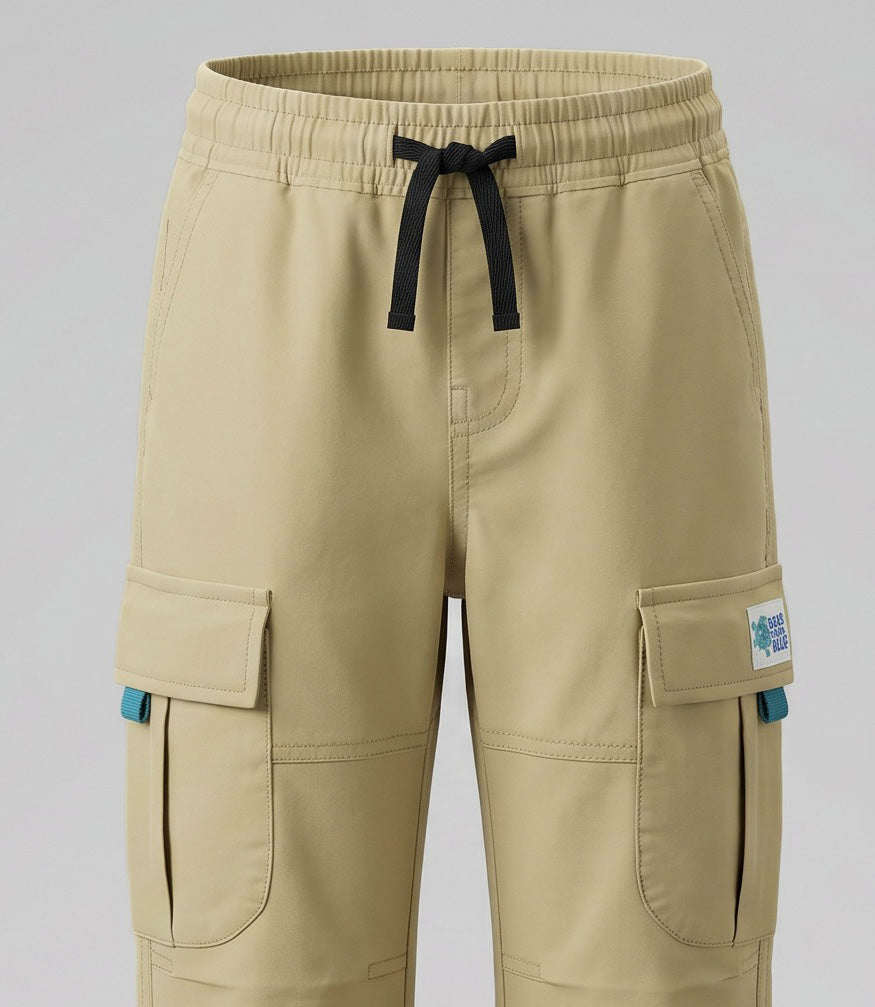 Pantalón niño cargo B11121270226 beige Black and blue-2