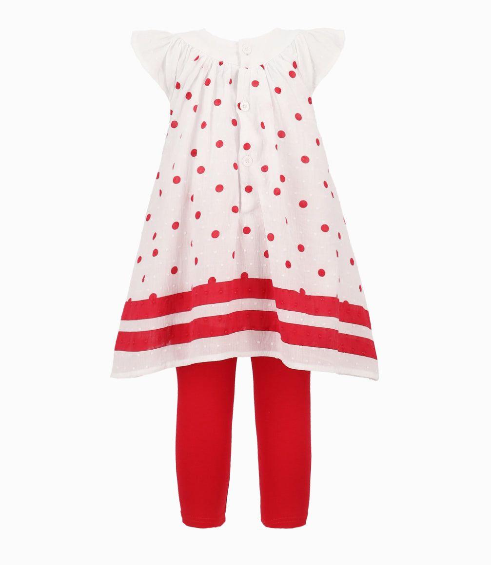 Conjunto Bebé Con Puntos Rojo-5