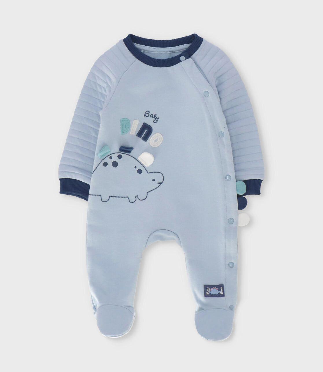 Enterito recién nacido baby dino celeste Black and Blue-0