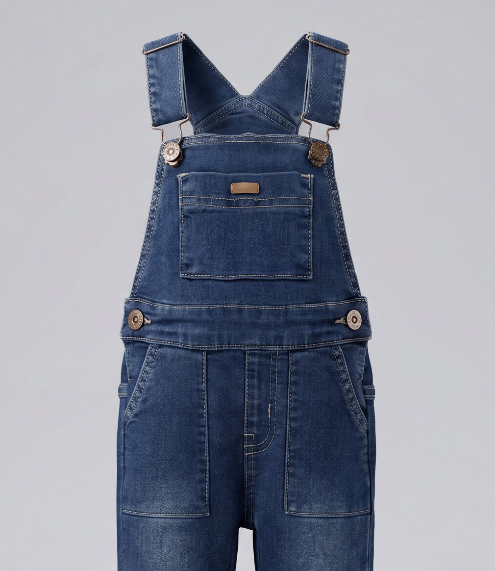 Jardinera bebé  B12181270174 denim celeste Black and blue-2