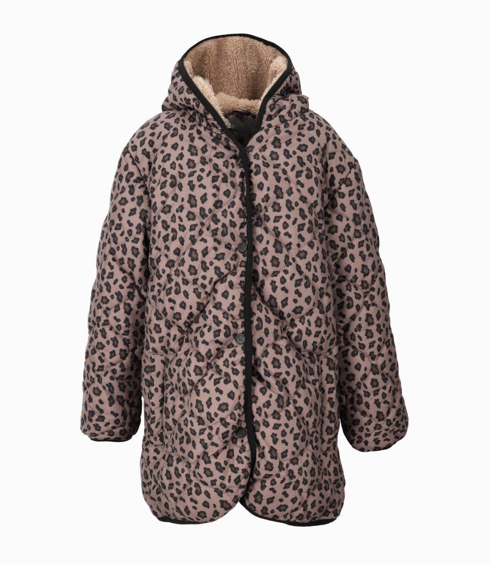 Parka niña animal print beige Limonada-0