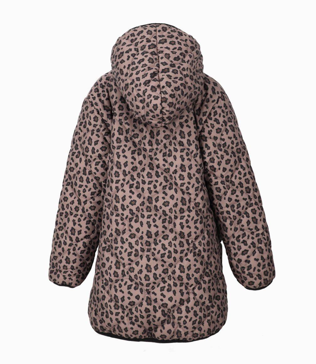 Parka niña animal print beige Limonada-1