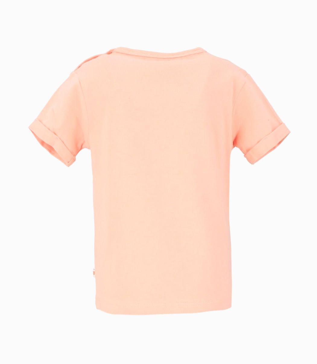 Polera manga corta niña con sandalia  rosado 4 Kids-1