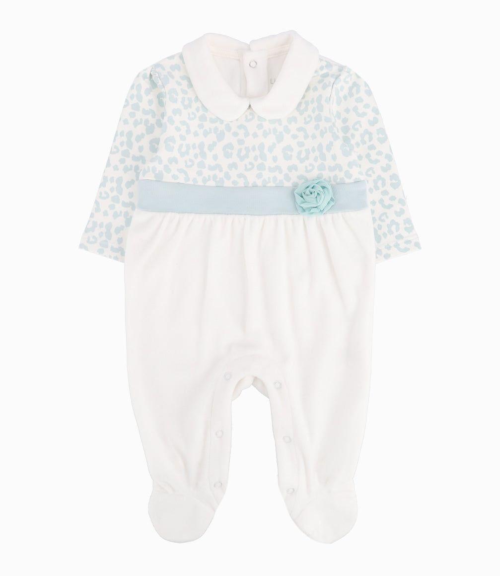 Enterito Recién Nacida Animal Print Menta-4
