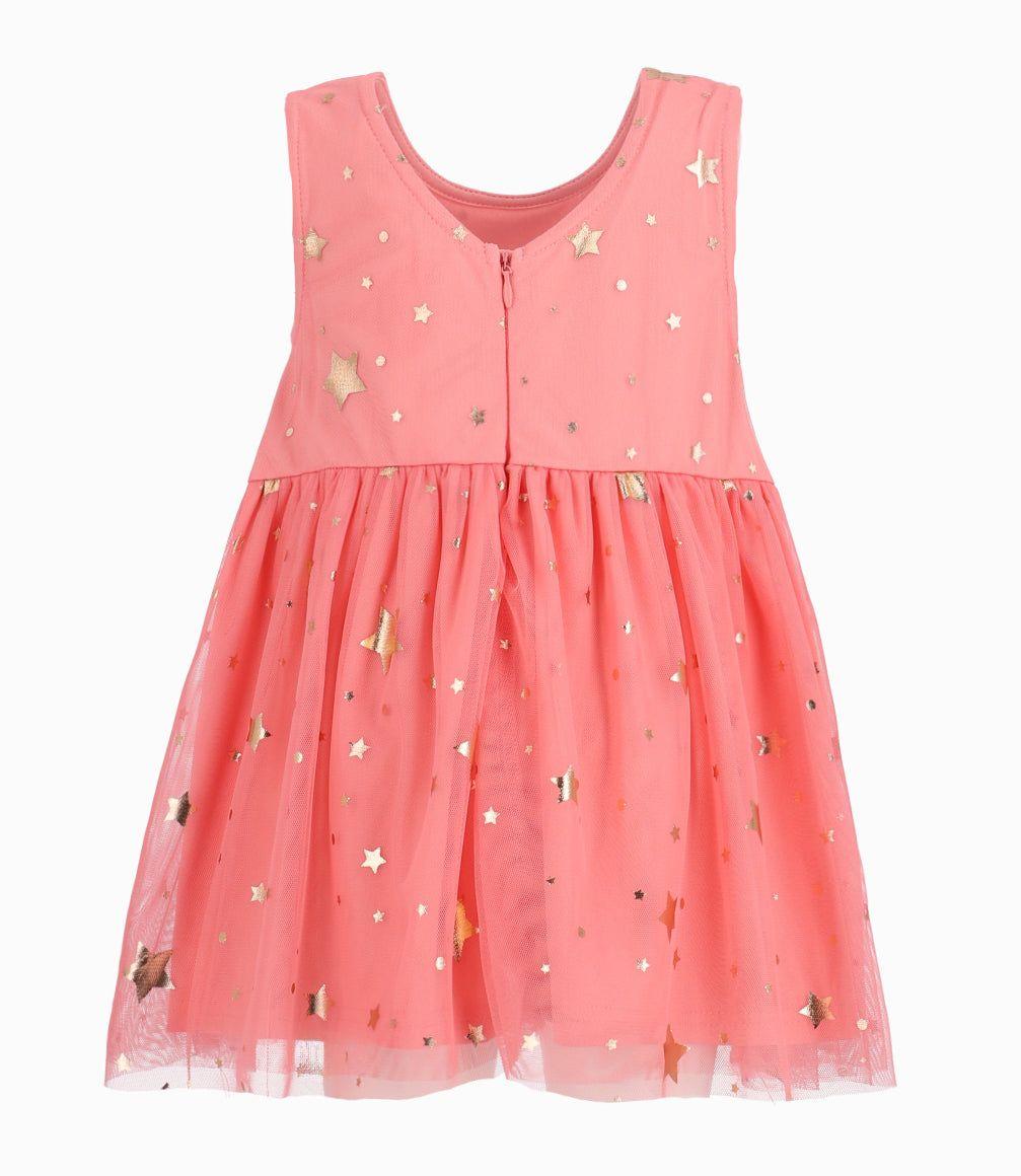 Vestido Bebé Niña Con Tull Rosado-1