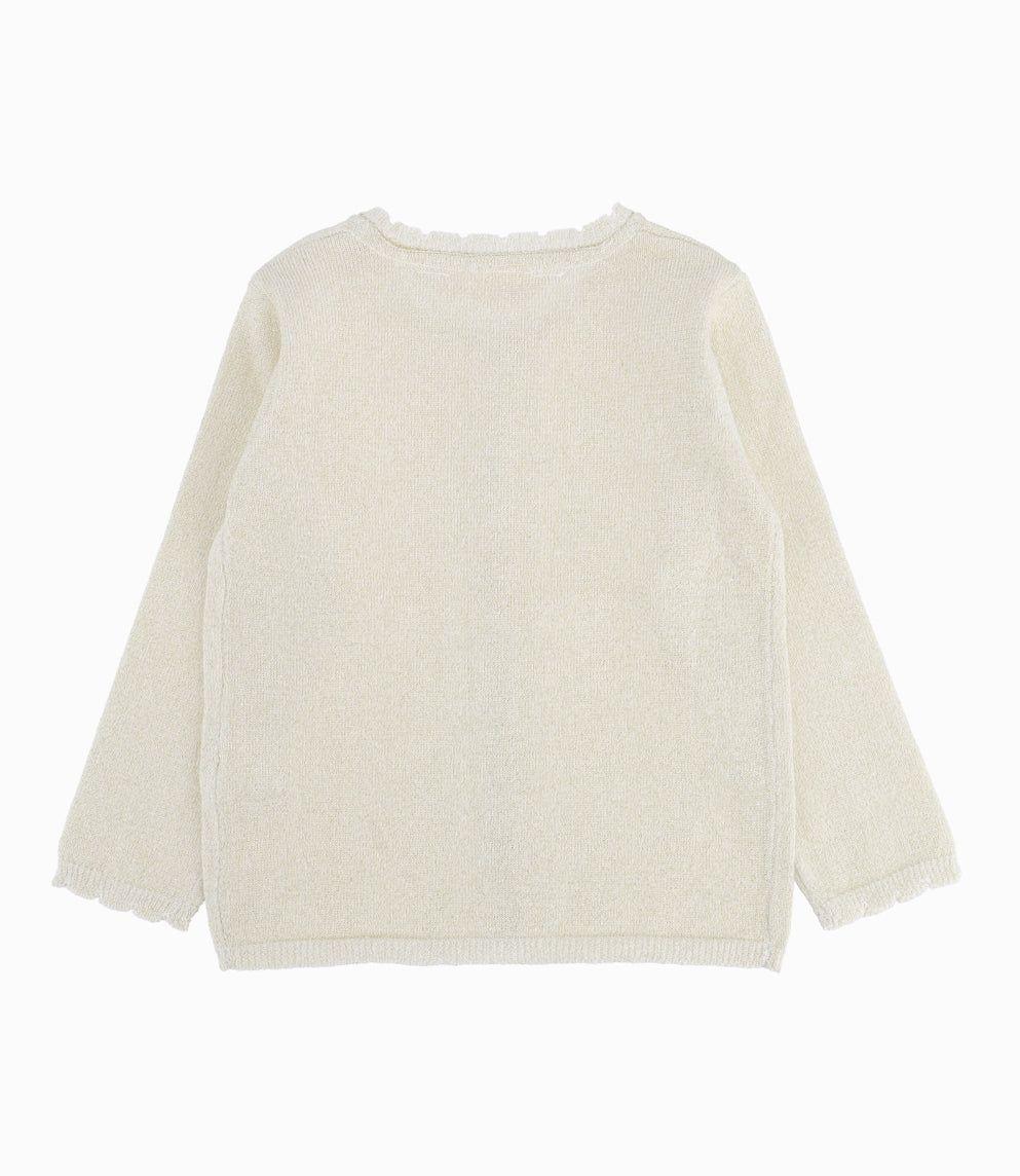 Chaleco Bebé Niña Con Diseño Blanco-2