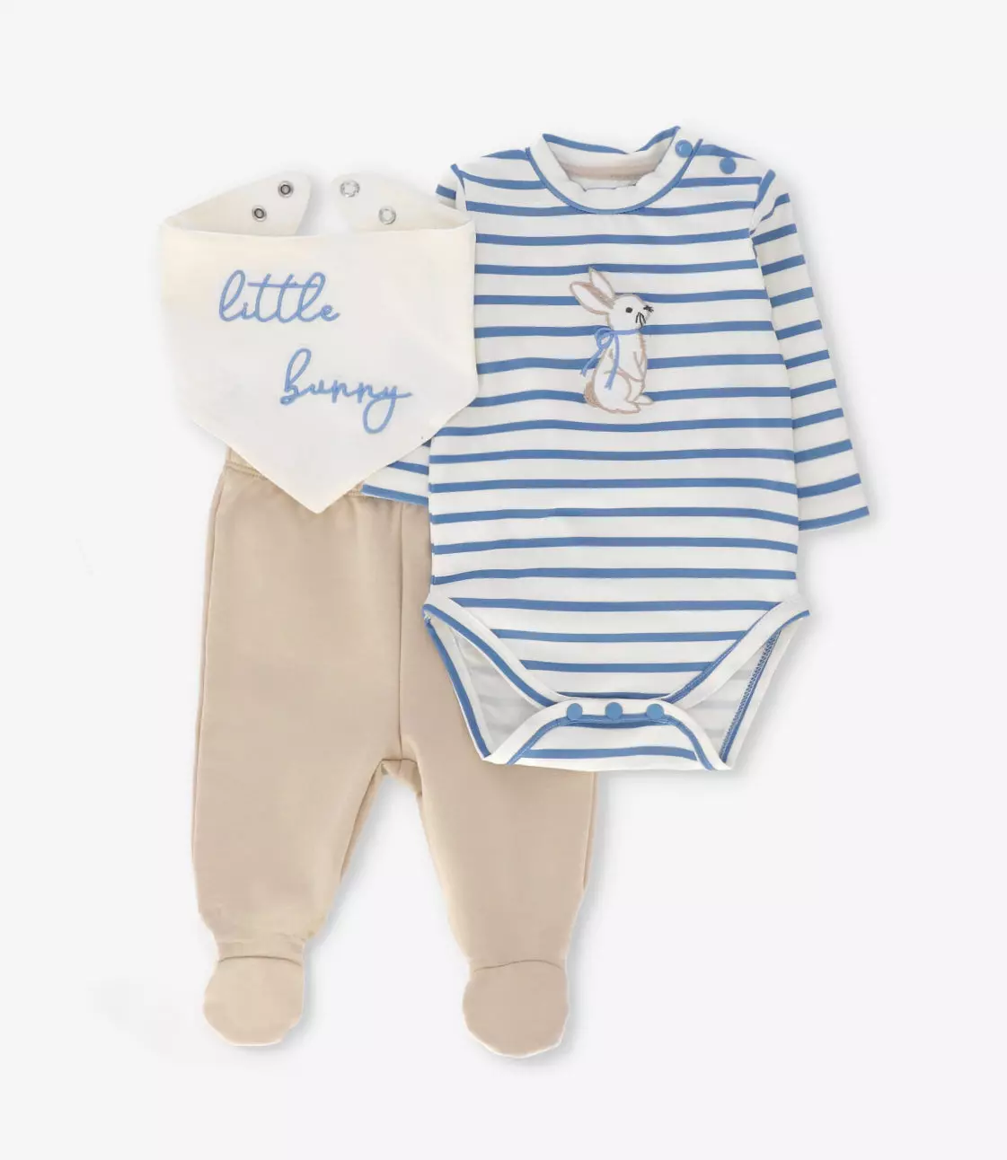 Conjunto recién nacido 3 pzas beige 4 Kids-0