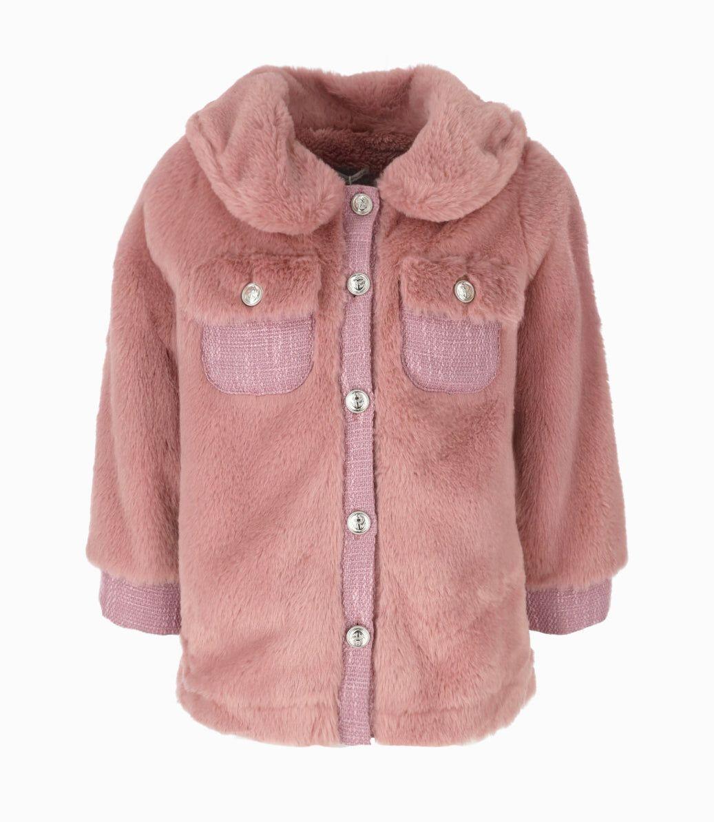 Chaqueta niña sherpa palo rosa Limonada-0