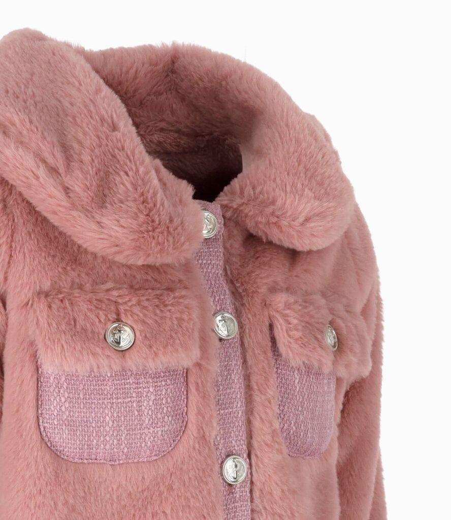 Chaqueta niña sherpa palo rosa Limonada-2