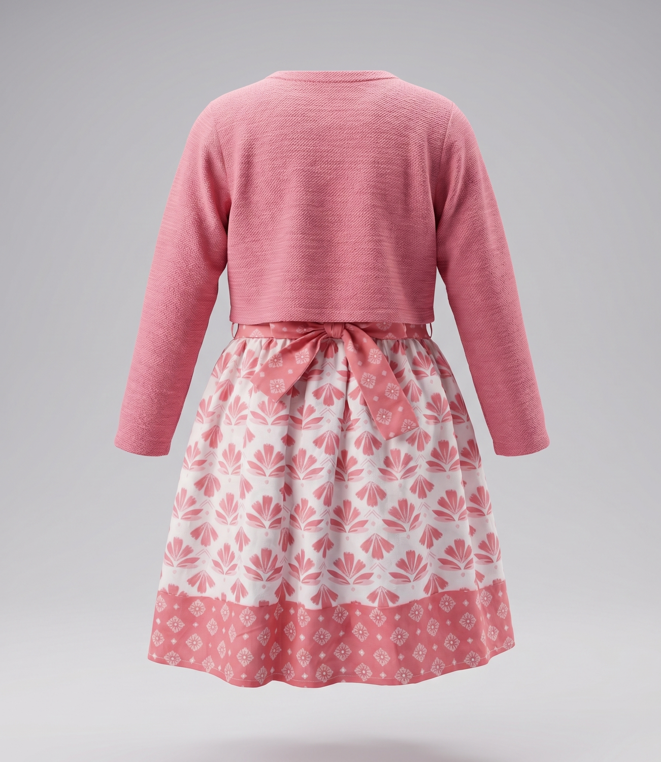 Vestido niña  L11131270278 coral Limonada-2