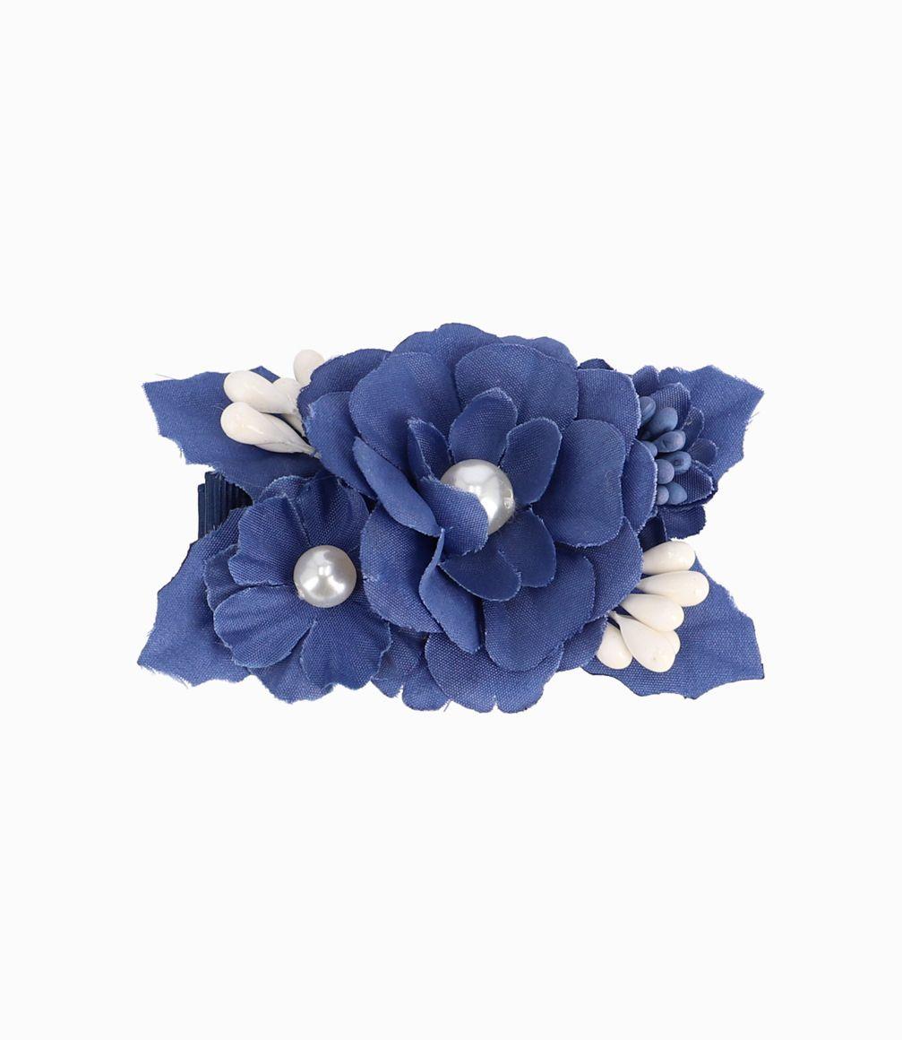 Pinche Niña De Flores Limonada Azul Marino-0