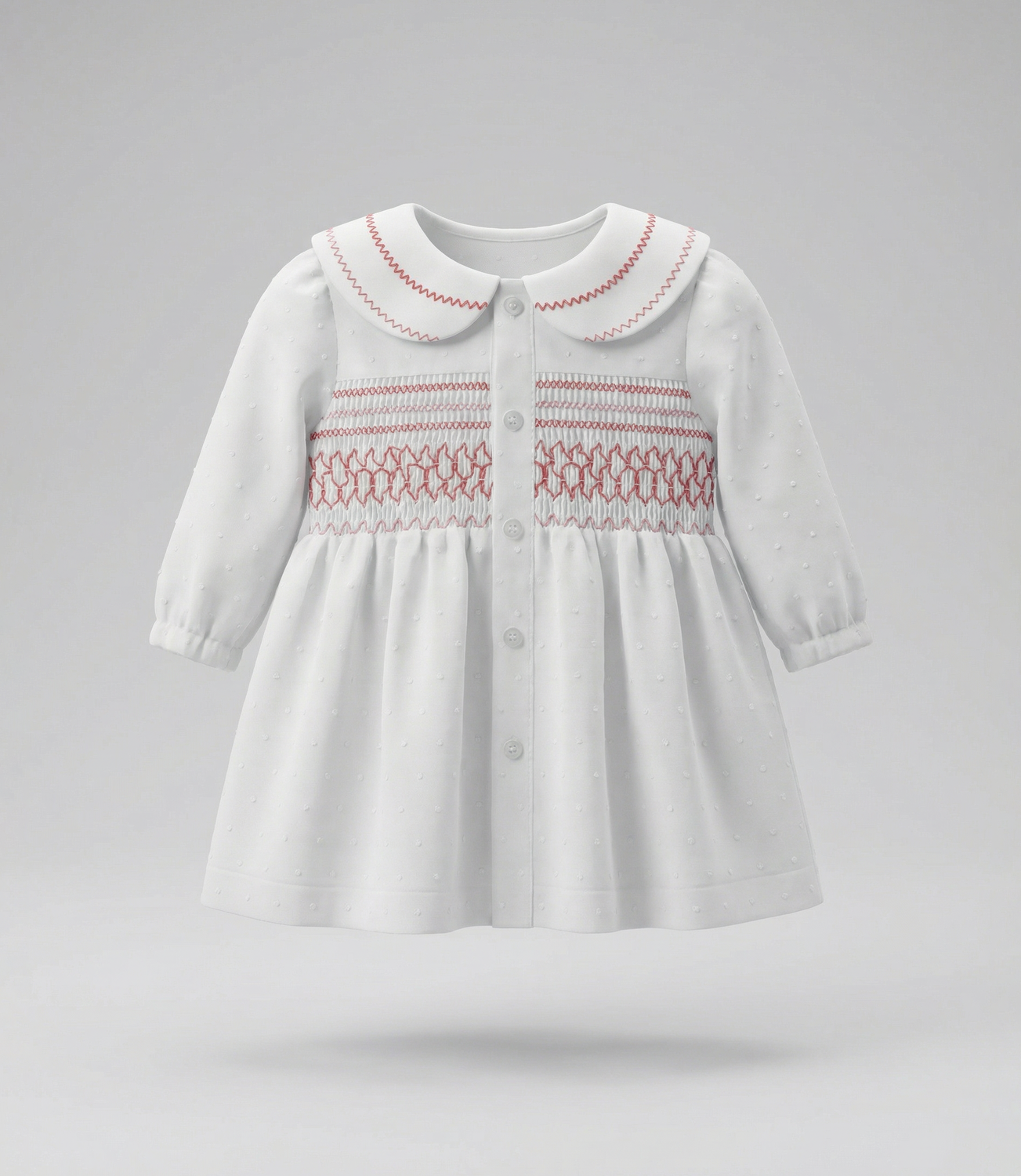 Vestido recién nacida  L13131270203 crudo Limonada-1