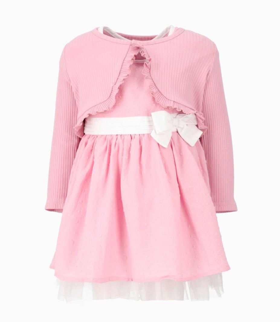 Vestido niña con bolero palo rosa Limonada-0