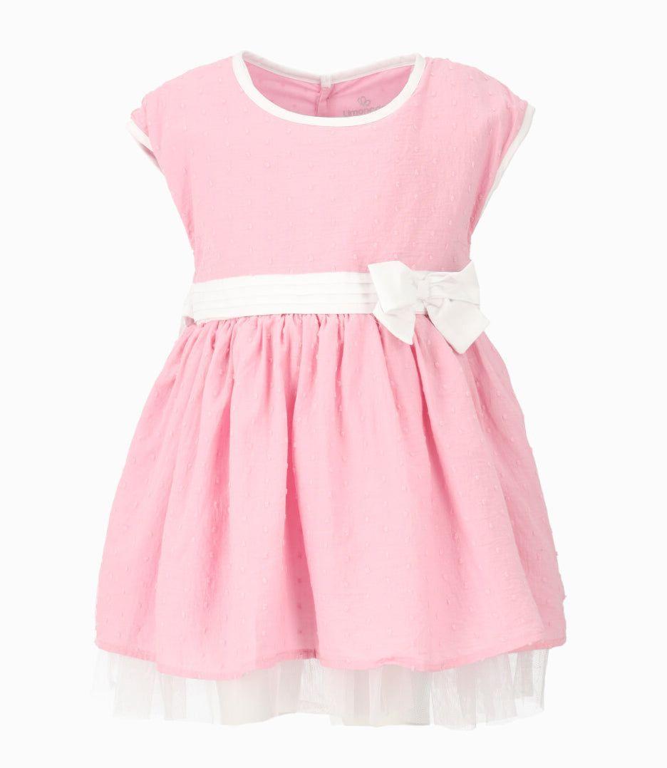 Vestido niña con bolero palo rosa Limonada-1