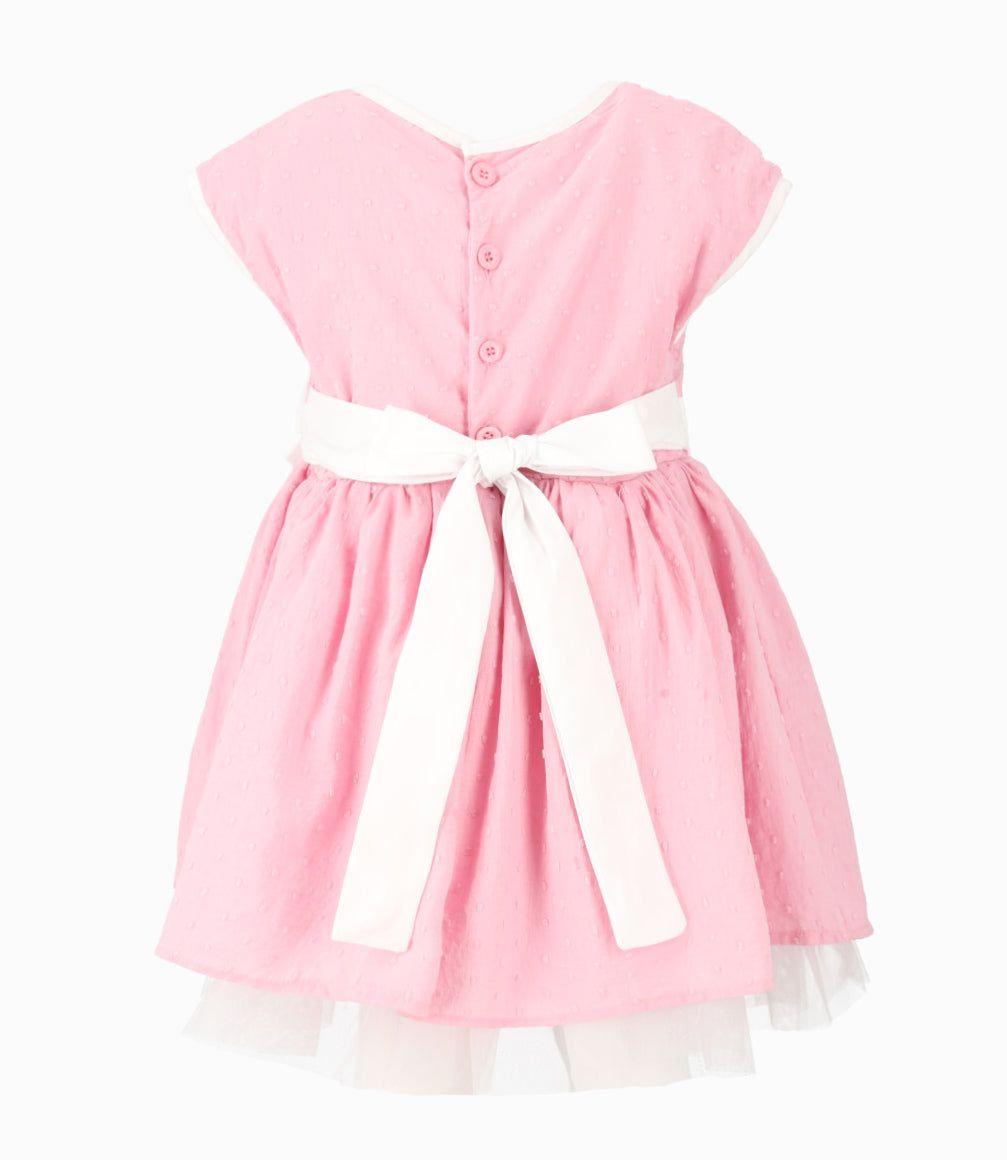 Vestido niña con bolero palo rosa Limonada-3