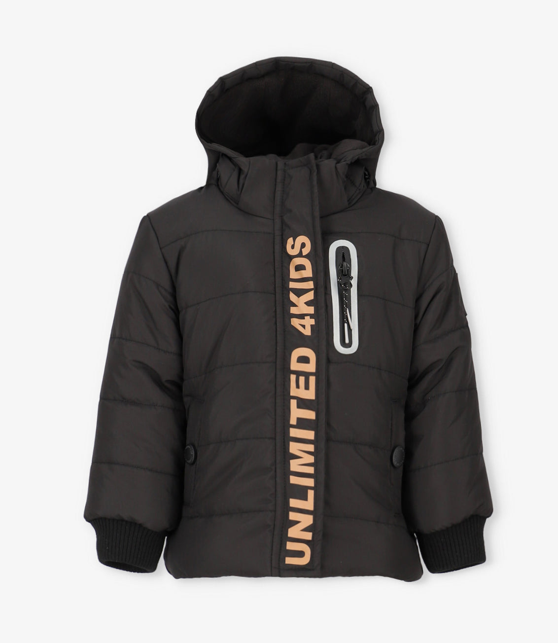 Parka niño repelente al agua negro 4 Kids-1