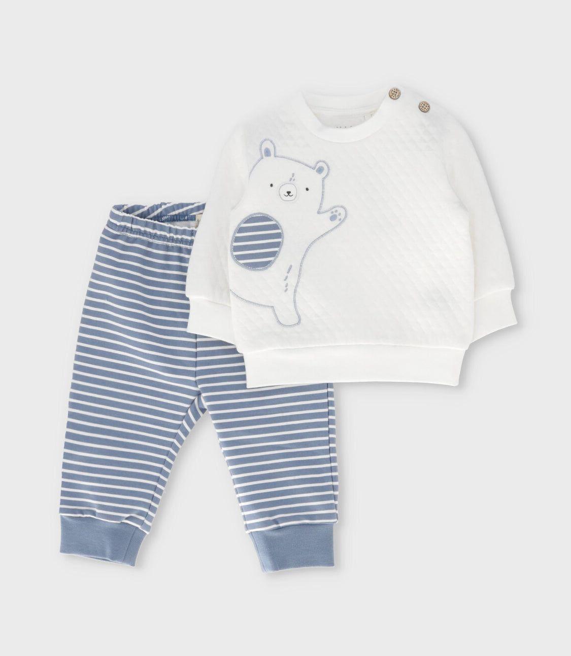 Buzo recién nacido con osito blanco 4 Kids-0