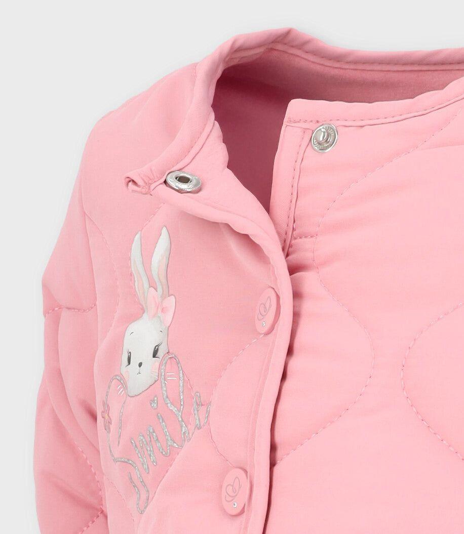 Chaqueta bebé floreada chicle Limonada-2