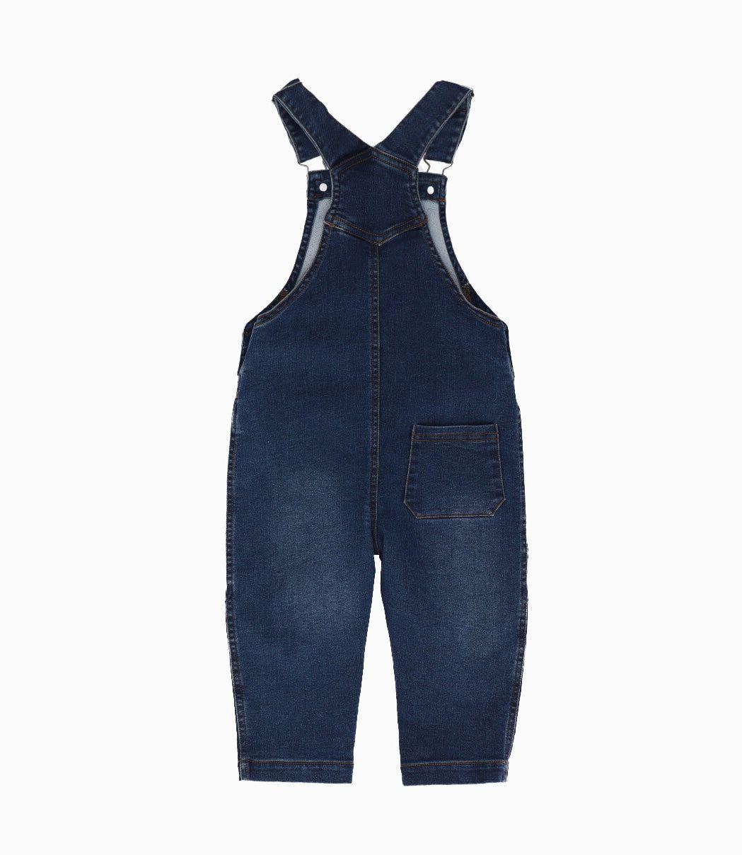Jardinera bebé denim azul Black and Blue-1