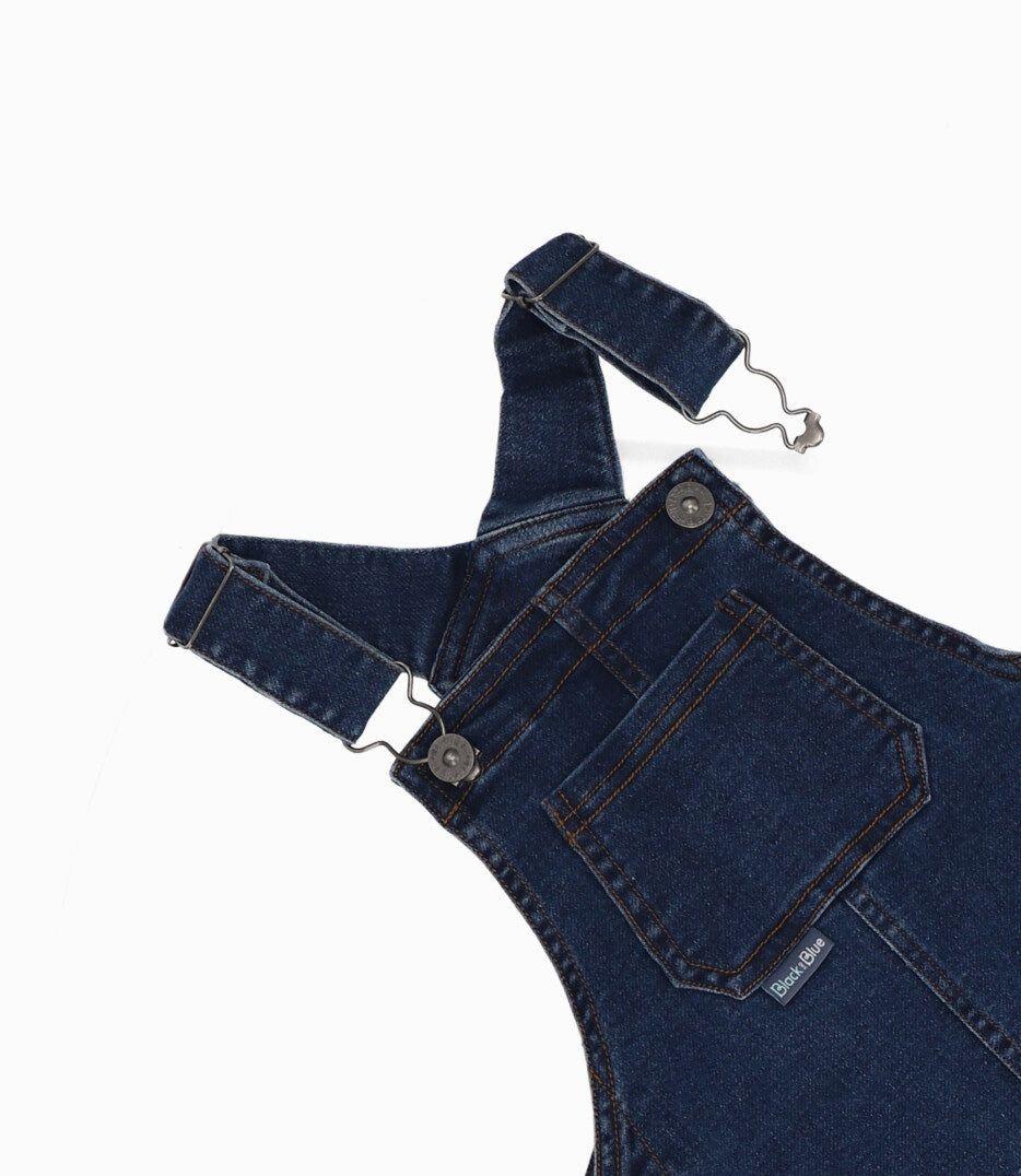Jardinera bebé denim azul Black and Blue-2