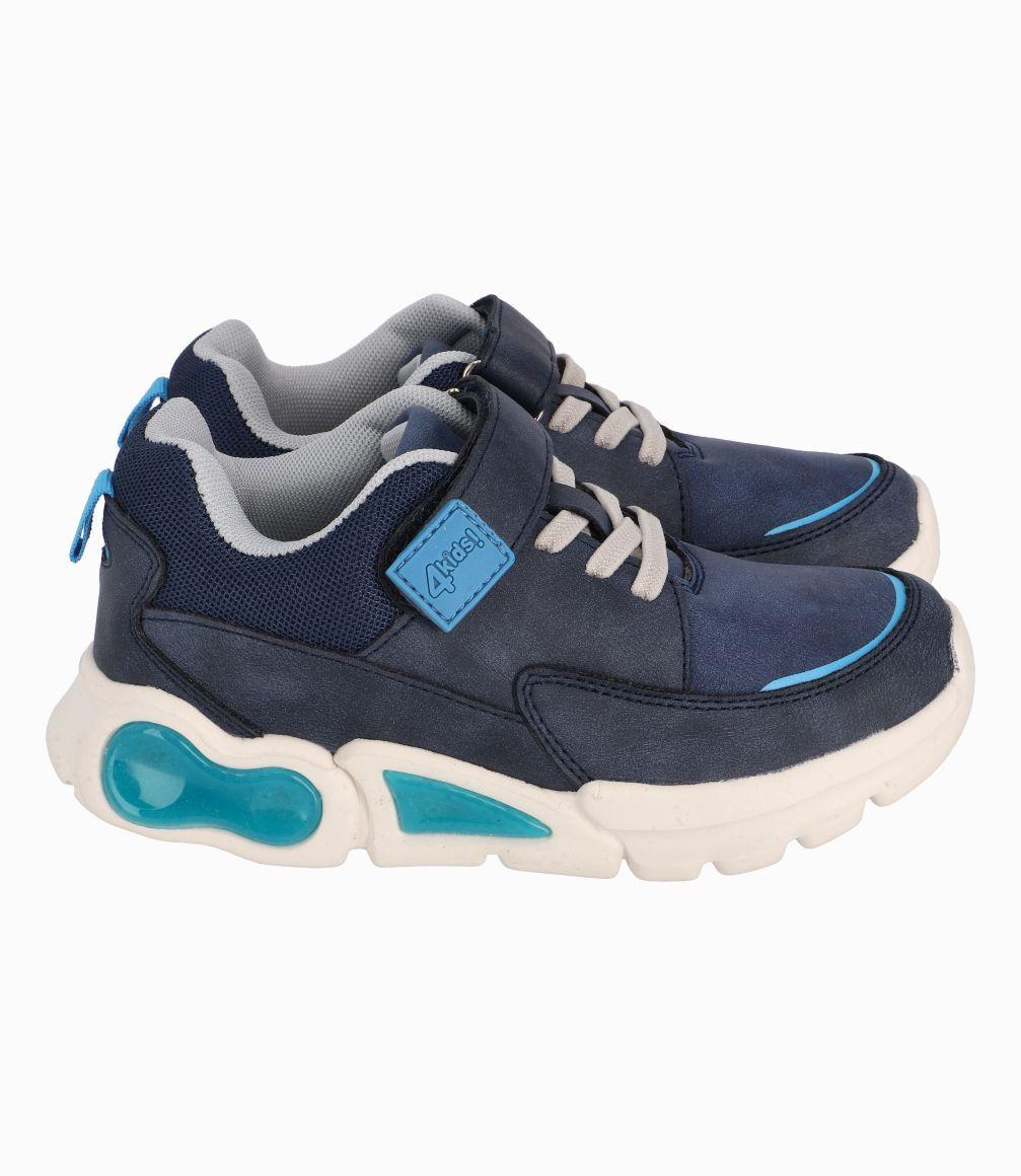 Zapatilla Con Luces Azules Niño Azul Marino 4 Kids-1