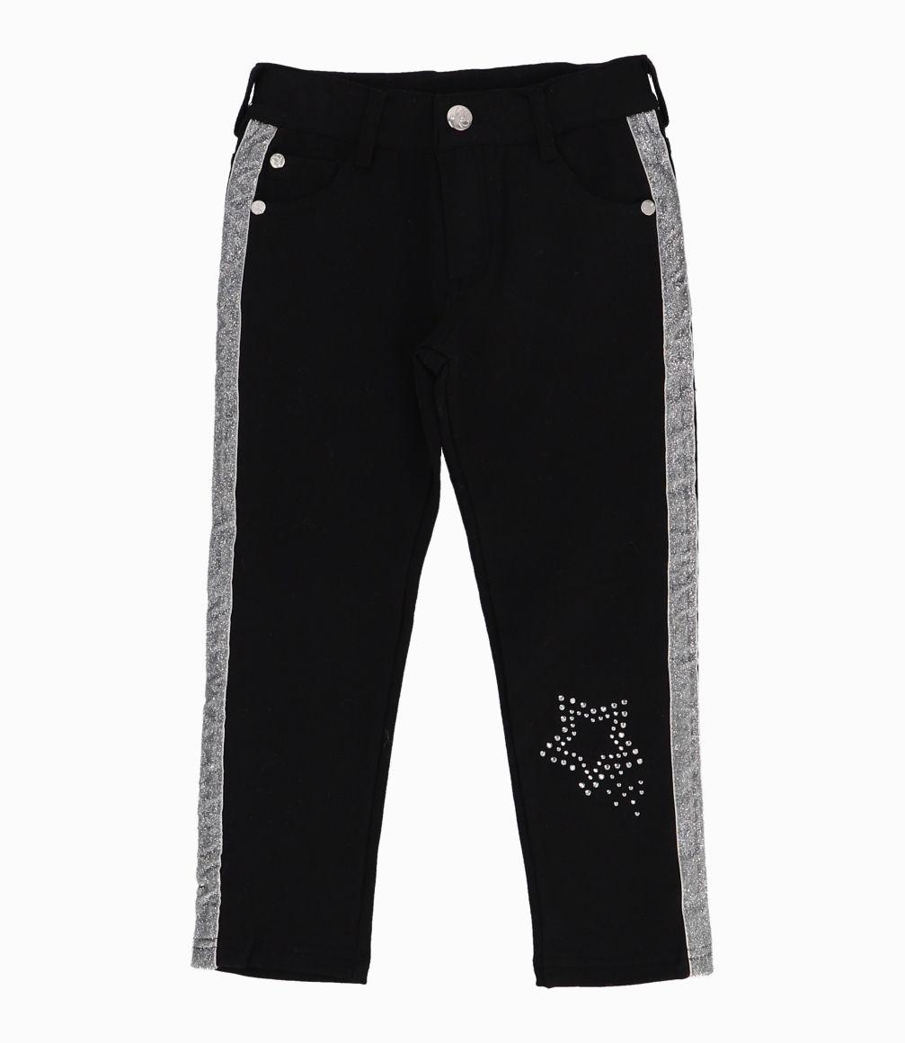 Pantalón Strass Star Niña Negro Limonada-0
