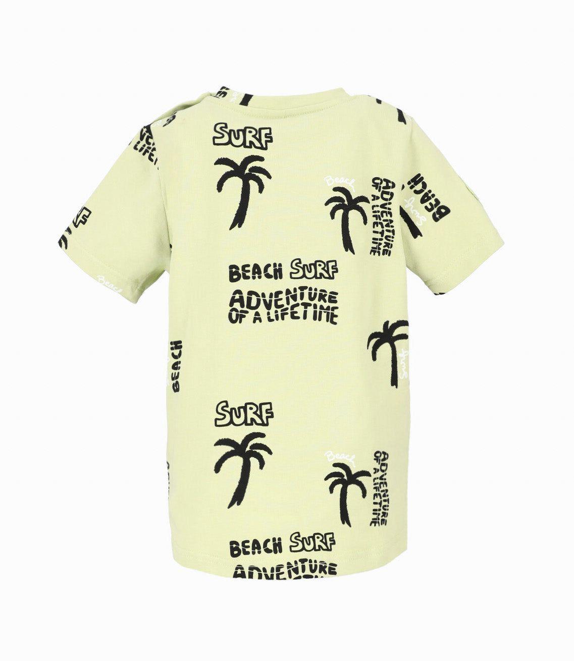 Polera manga corta bebé surf verde Black and Blue-2