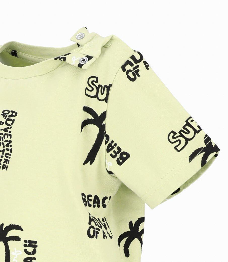 Polera manga corta bebé surf verde Black and Blue-3