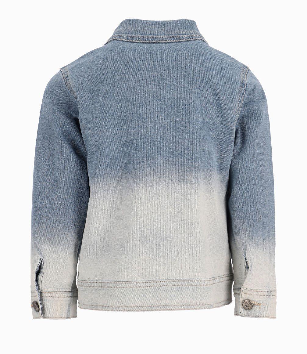 Chaqueta Niña Con Degradé Denim Celeste-7