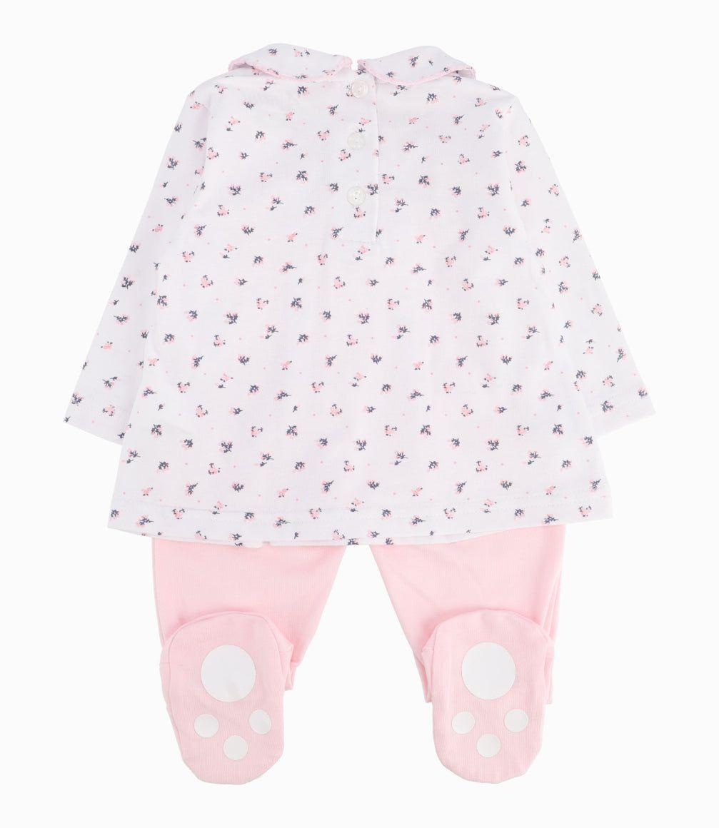 Conjunto Recién Nacida Estampado Rosado-7