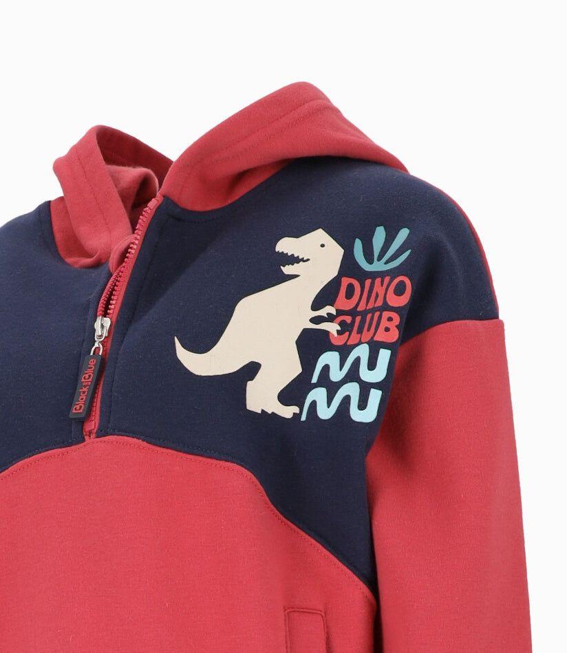 Polerón niño oversize Rojo Black and Blue-3