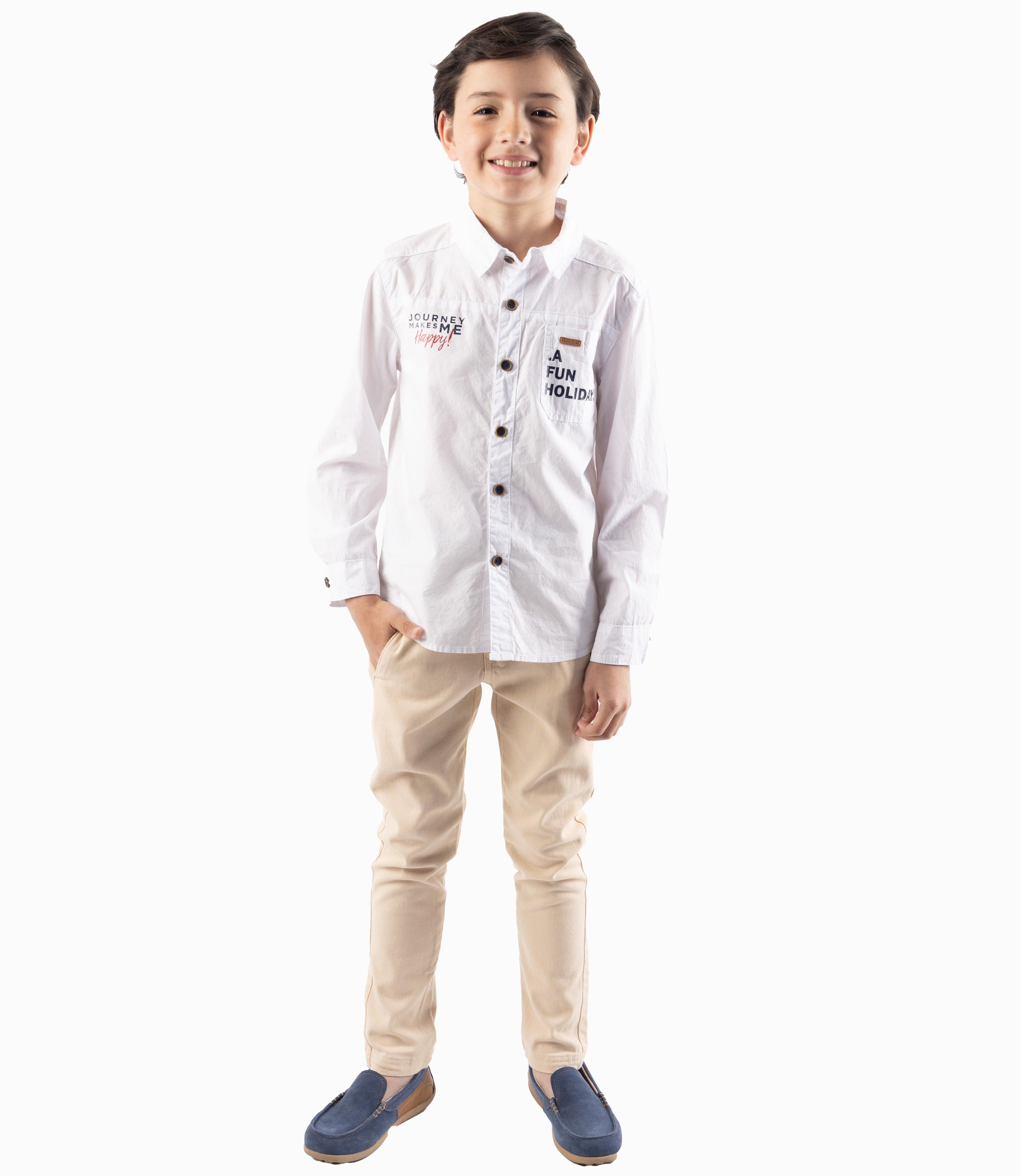 Pantalón Niño Con Suspensores Beige-0