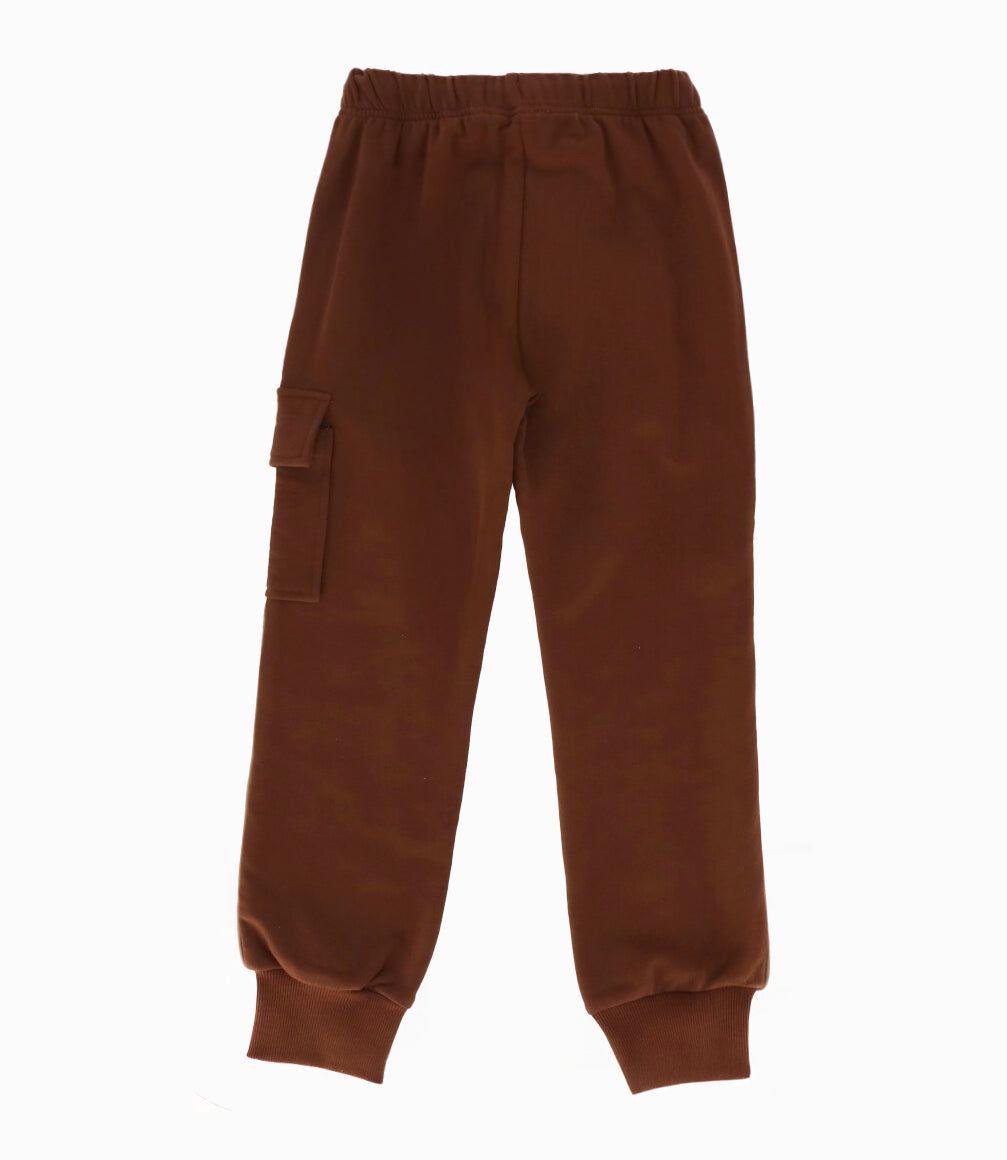 Pantalón de buzo niña con oso café Limonada-1