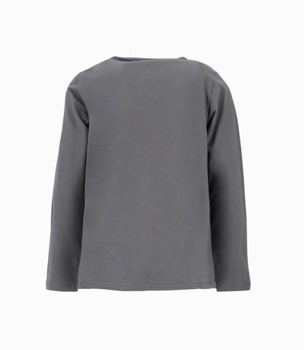 Polera niña con estampado gris Limonada-1