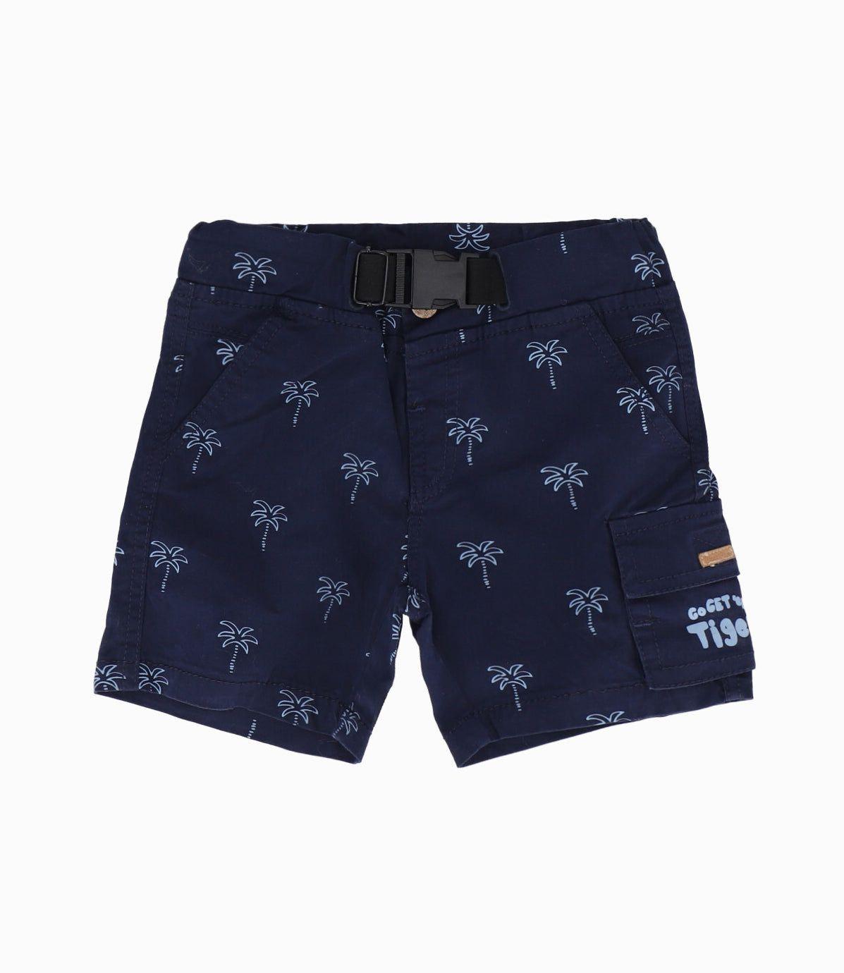 Bermuda niño cargo azul marino Black and Blue-0