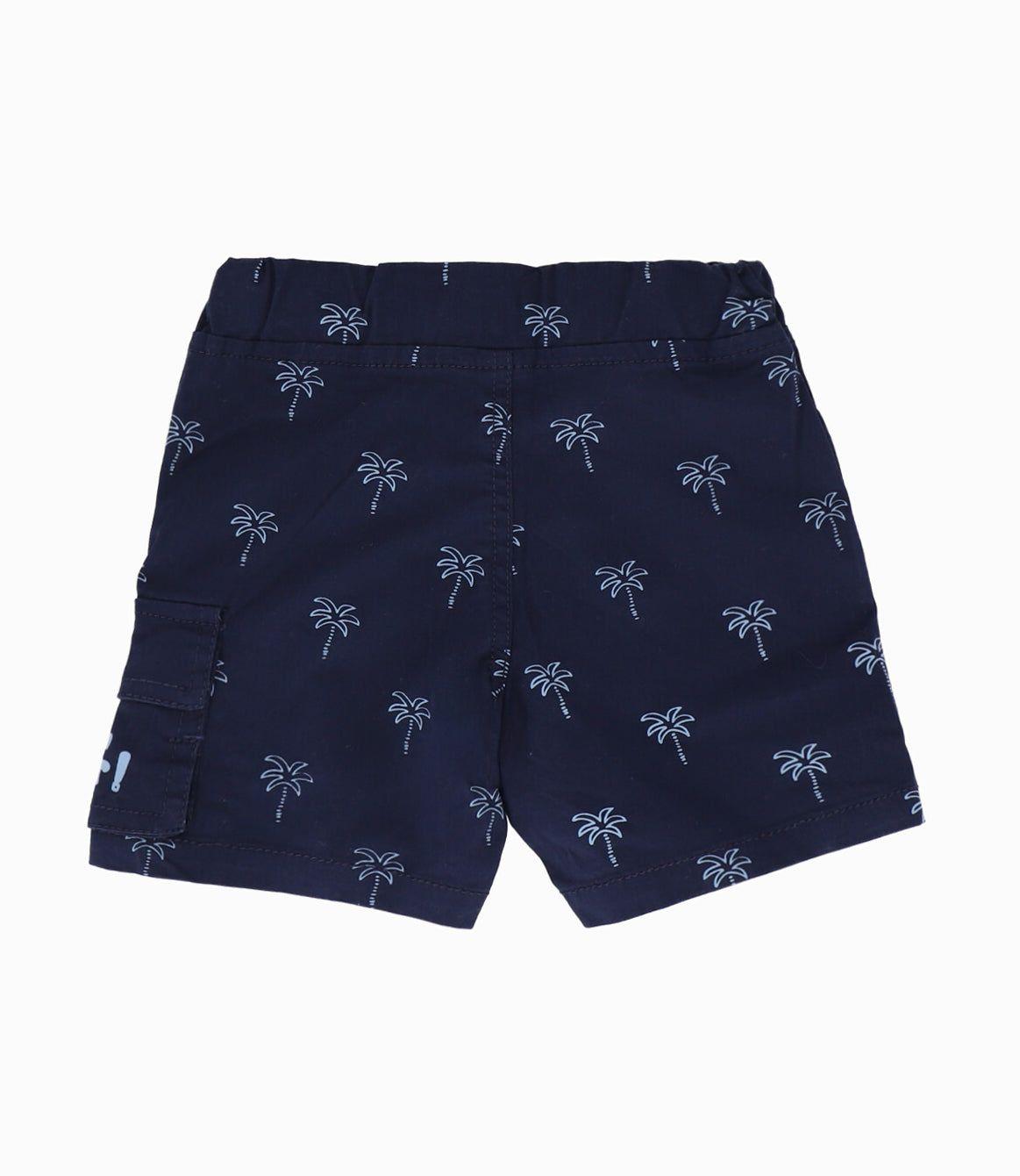 Bermuda niño cargo azul marino Black and Blue-1