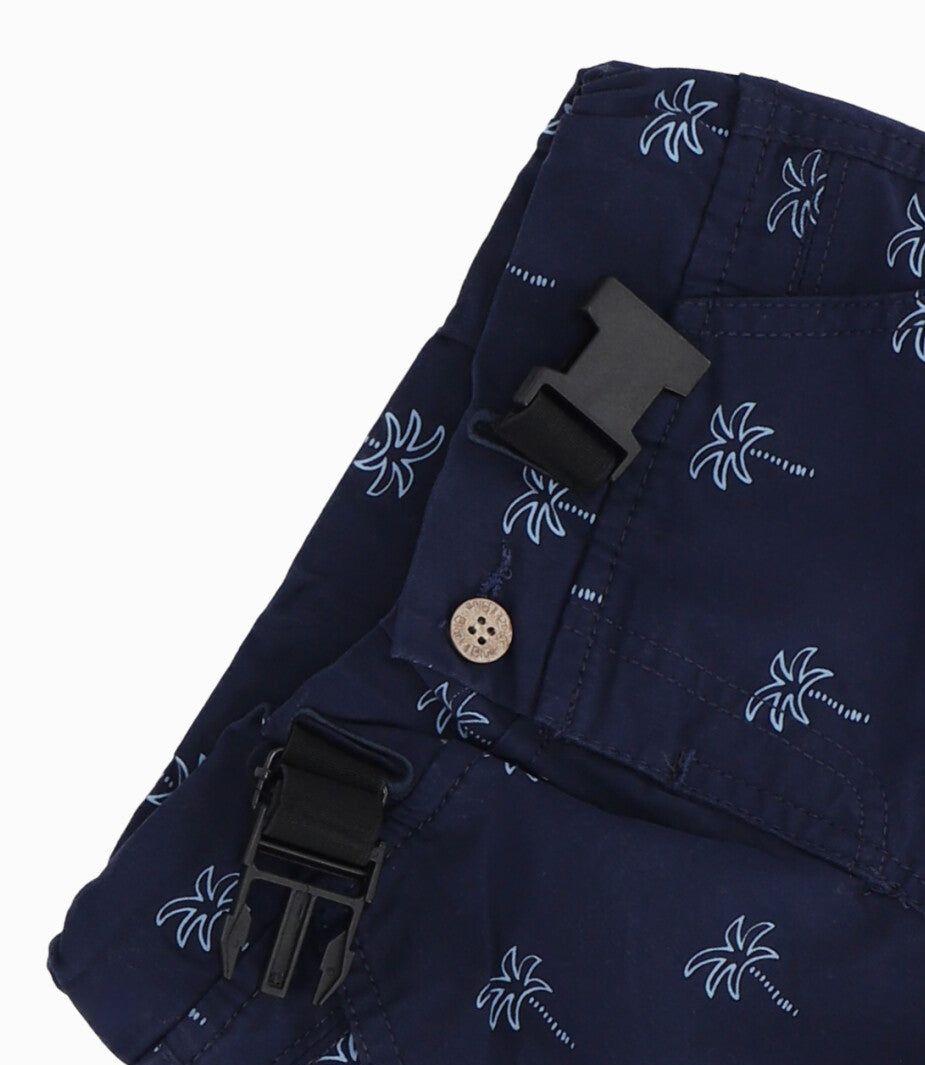 Bermuda niño cargo azul marino Black and Blue-2