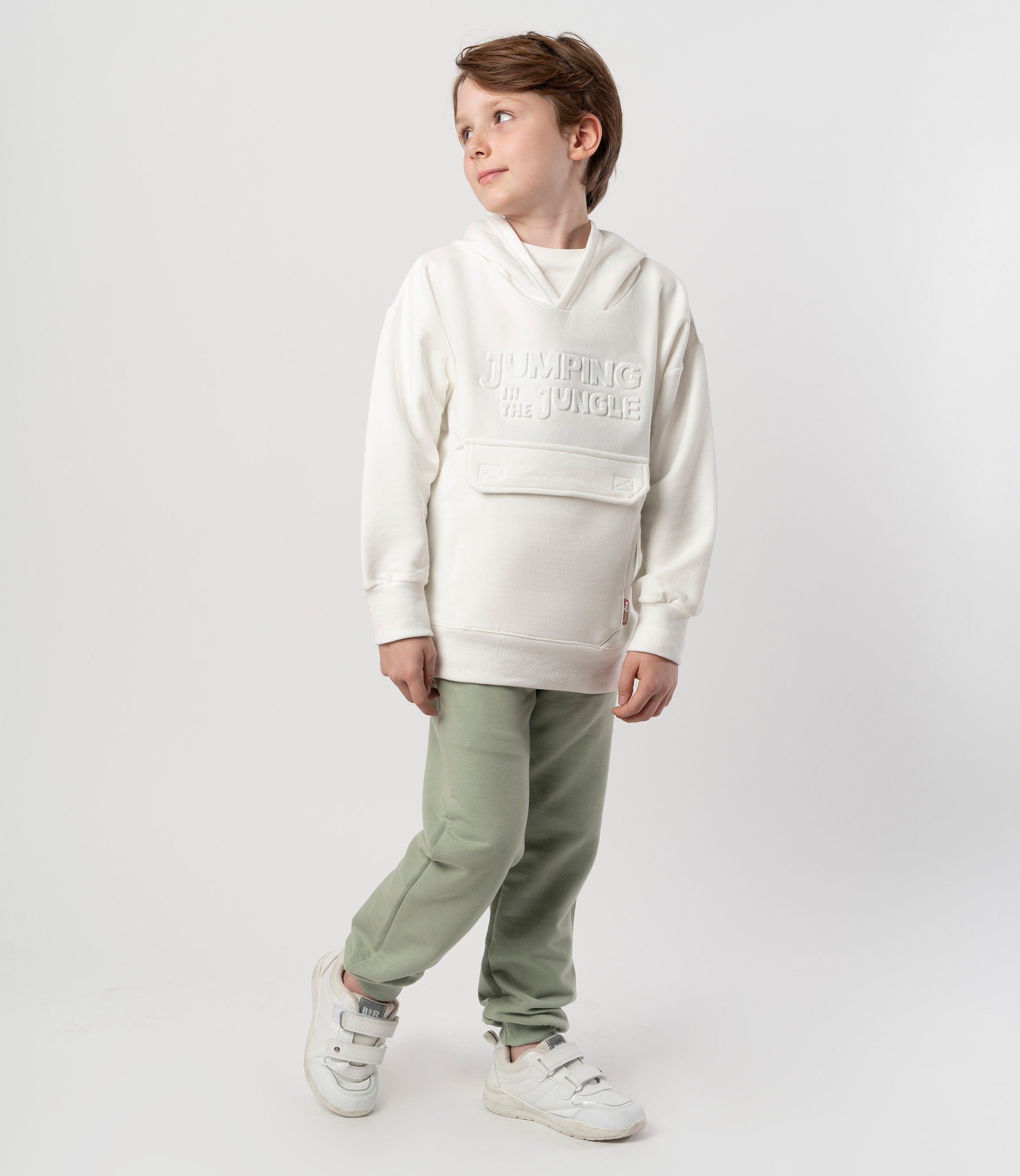 Buzo niño cargo crudo Black and Blue-0