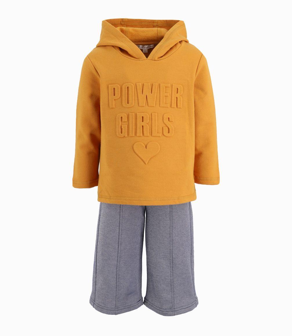 Conjunto Bebé Niña De Polerón Y Pantalón Limonada Mostaza-0