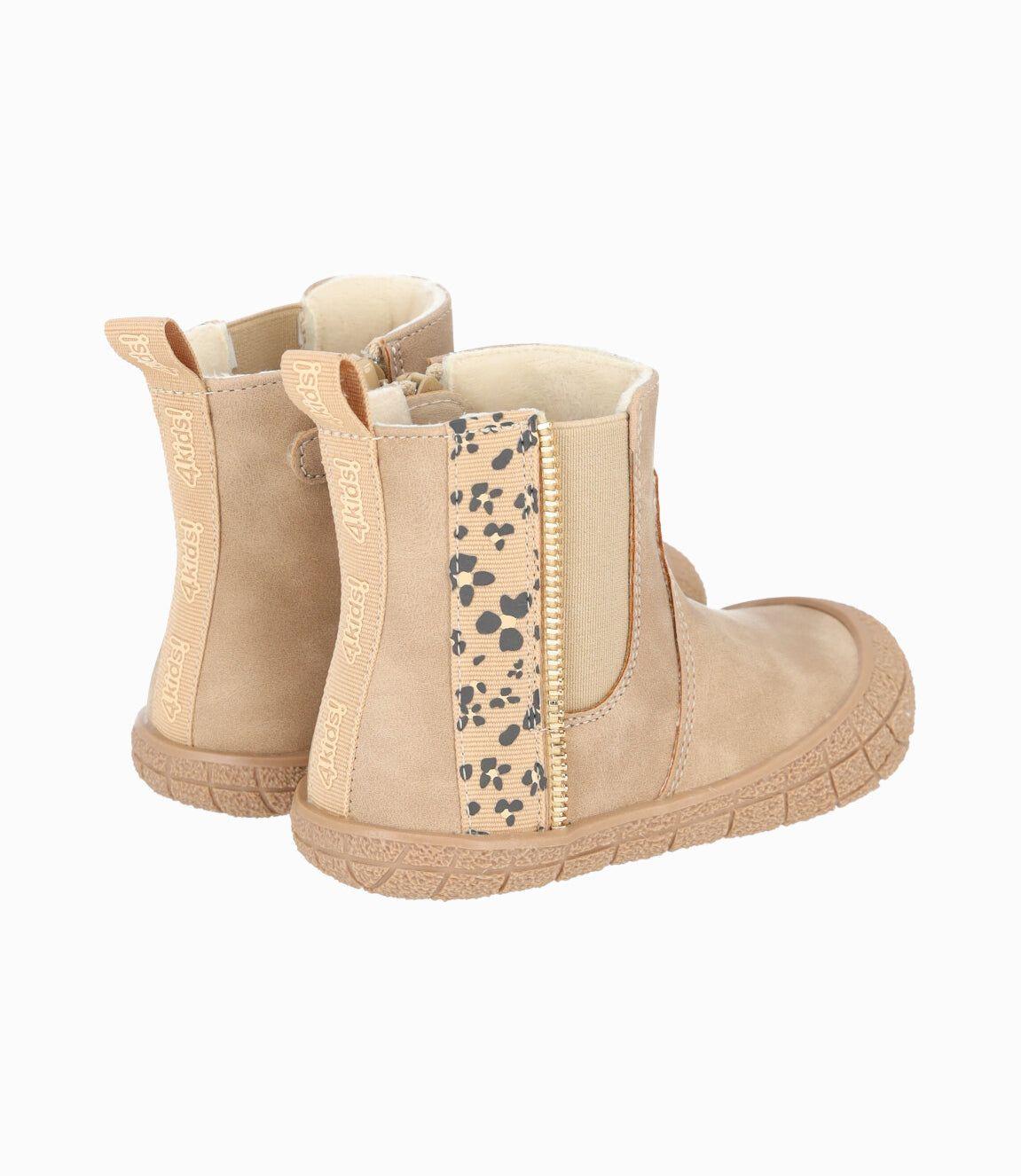 Botín bebés con flores beige 4 Kids-2