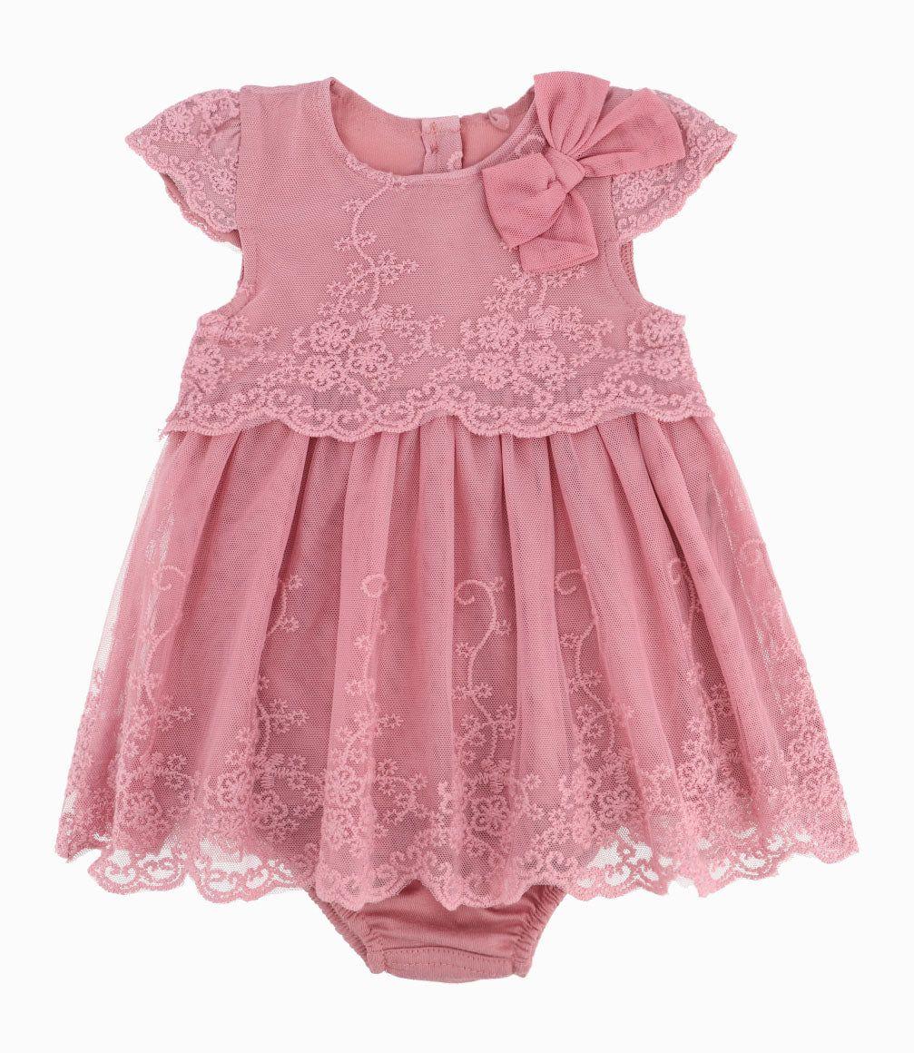 Vestido Recién Nacida Con Flores-5