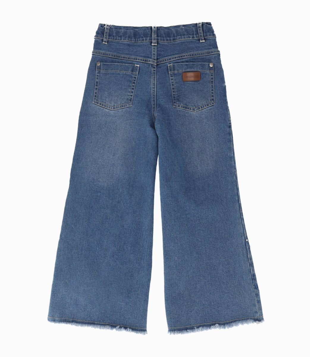 Jeans niña wide leg celeste Limonada-1