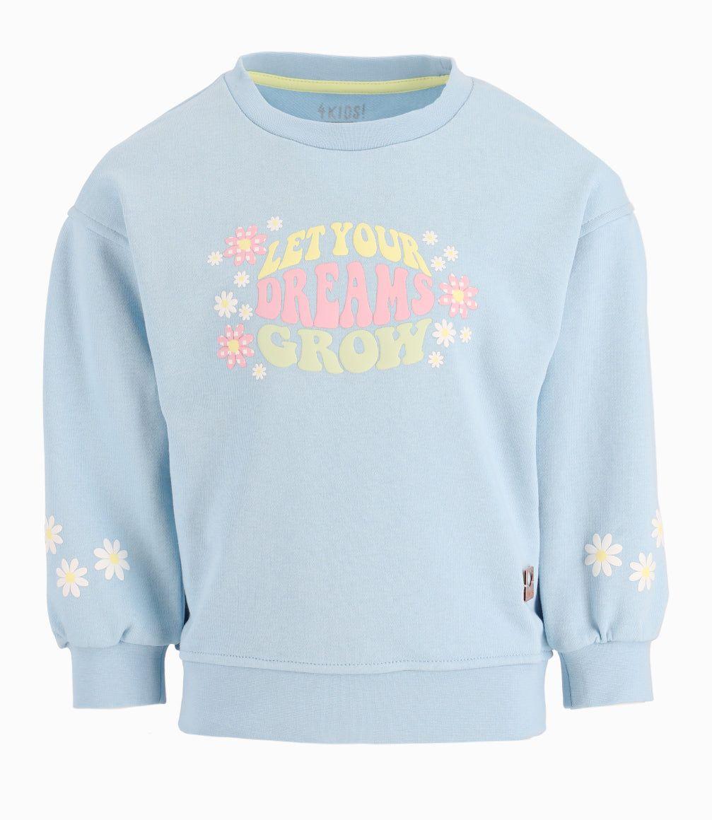 Polerón Niña Con Estampado Celeste 4 Kids-1